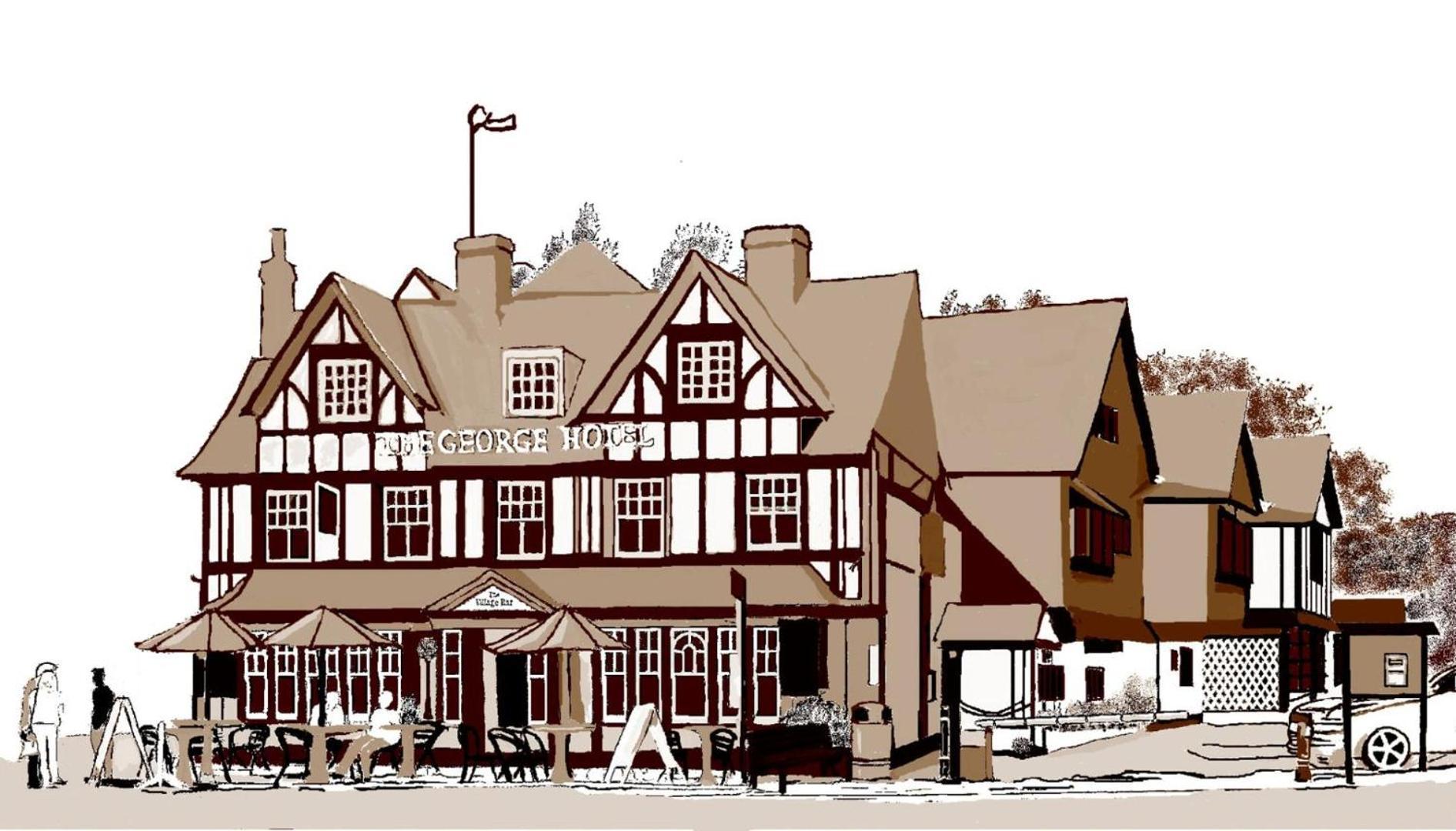 The George Hotel Пангборн Стая снимка